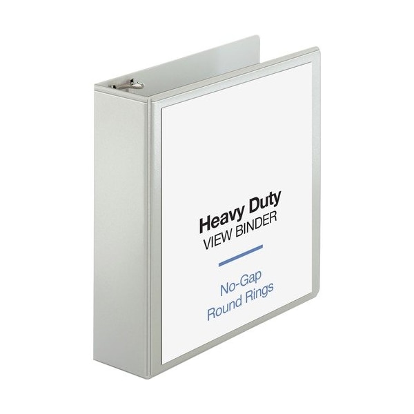 Business Source View Binder, Round Ring, 3in Cap, Letter-size, White BSN19751 - main